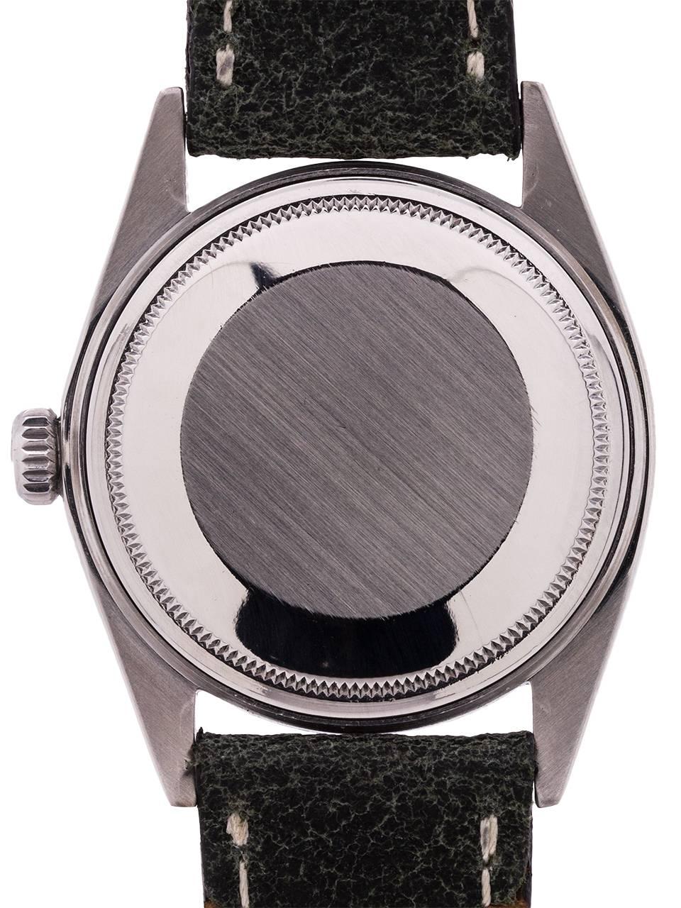 Men's Rolex White Gold Stainless Steel Datejust self winding Wristwatch, circa 1971