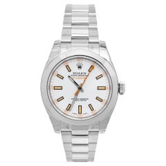 Rolex White Oystersteel Milgauss M116400-0002 Men's Wristwatch 40 mm
