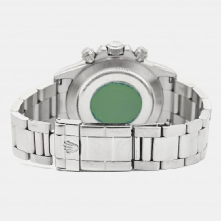 Rolex Cosmograph Daytona 16520 bianco in acciaio inossidabile Orologio da polso da uomo 40 mm in vendita 5