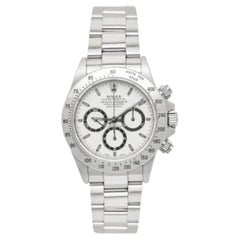Reloj de pulsera para hombre Rolex Cosmograph Daytona 16520 de acero inoxidable blanco 40 mm