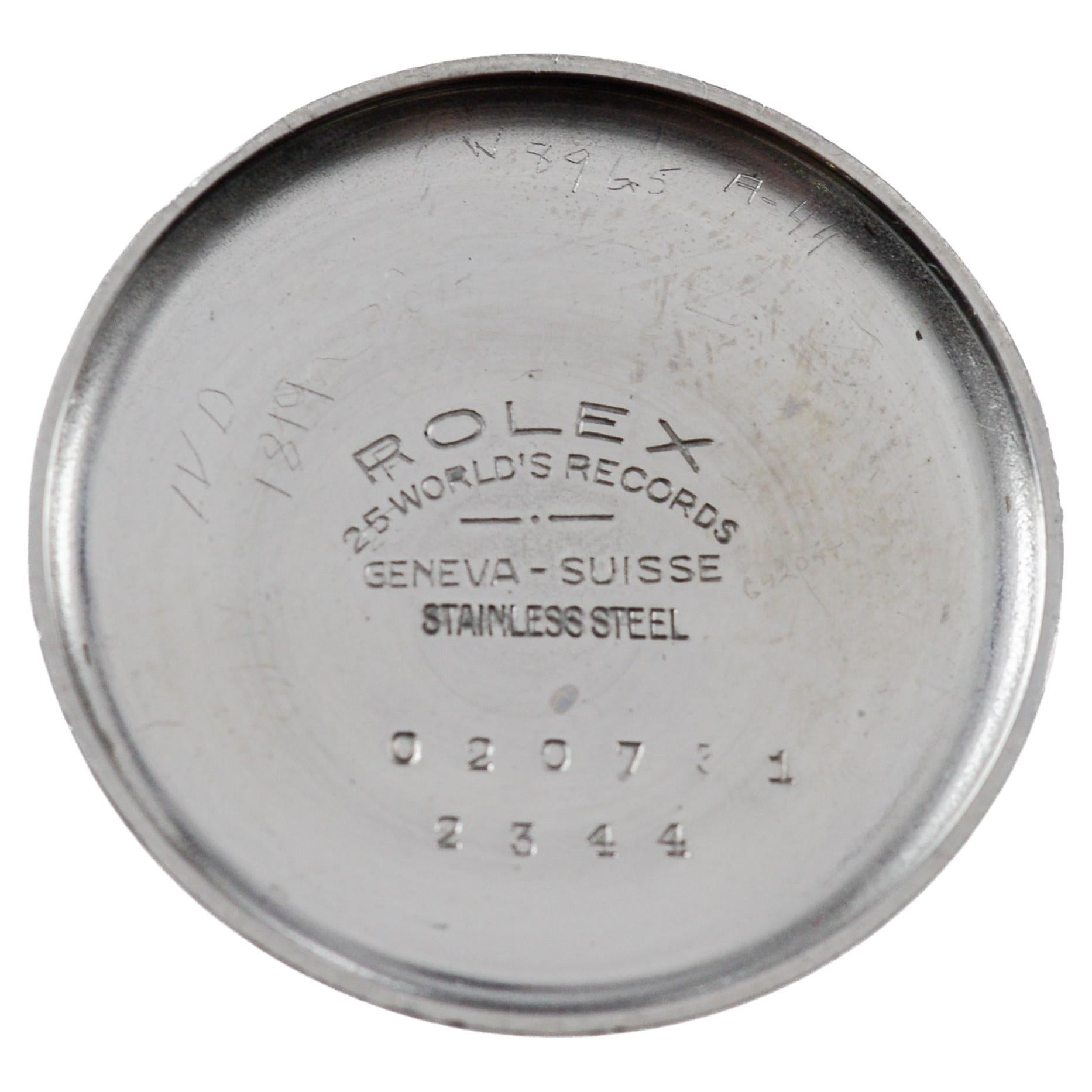 Rolex Windsor Stainless Steel Art Deco Watch with Original Dial and Hands 1930's For Sale 11