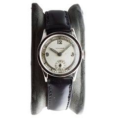 Vintage Rolex Windsor Stainless Steel Art Deco Watch with Original Dial and Hands 1930's