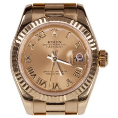 Used Rolex Women's 18 Karat Yellow Gold President OPDJ Automatic Watch 179178