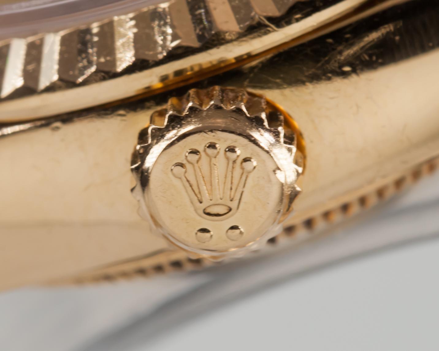 Rolex Women's 18 Karat Yellow Gold President OPDJ Automatic Watch 179178 In Good Condition In Sherman Oaks, CA