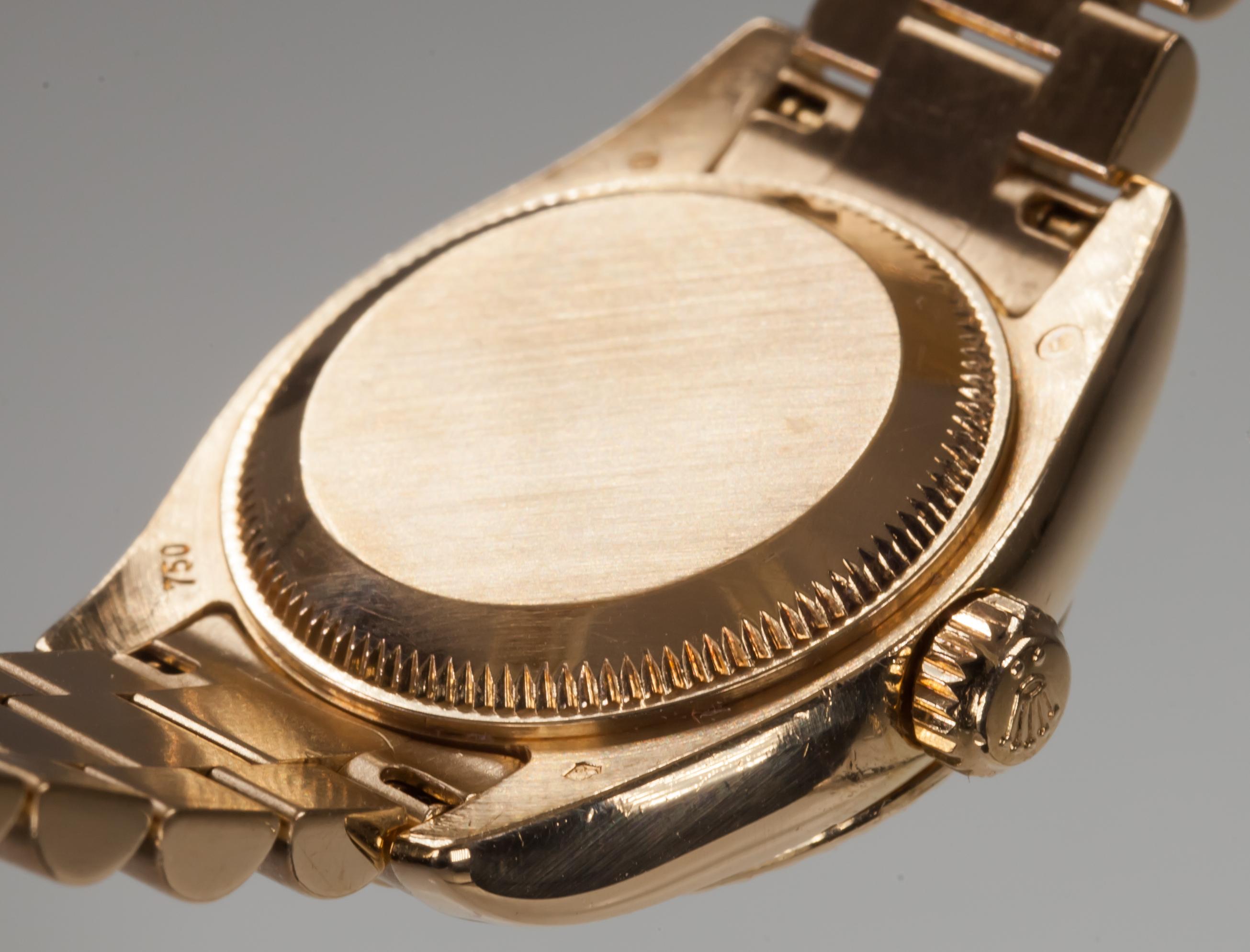 Rolex Women's 18 Karat Yellow Gold President OPDJ Automatic Watch 179178 1