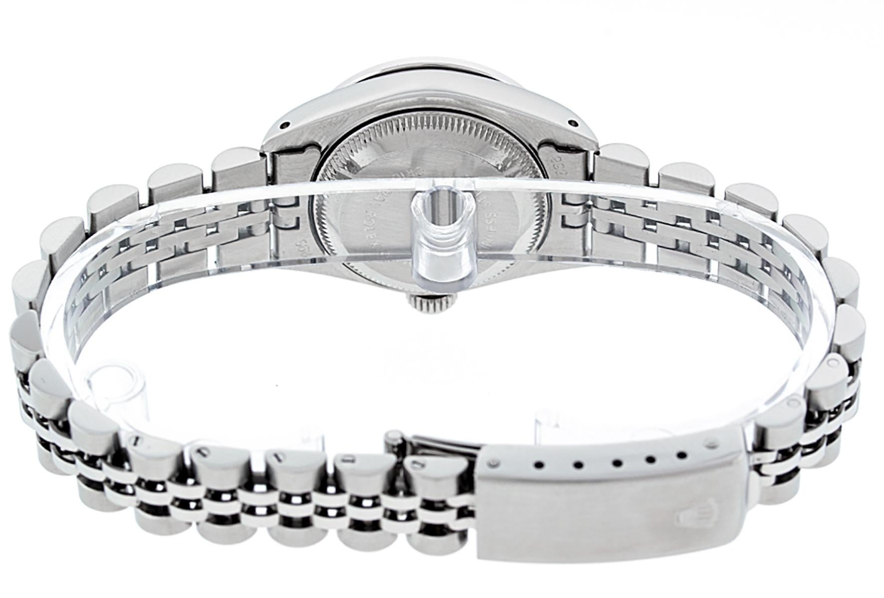 Rolex Women's Datejust Watch Steel / 18 Karat White Gold MOP String Diamond Dial 1