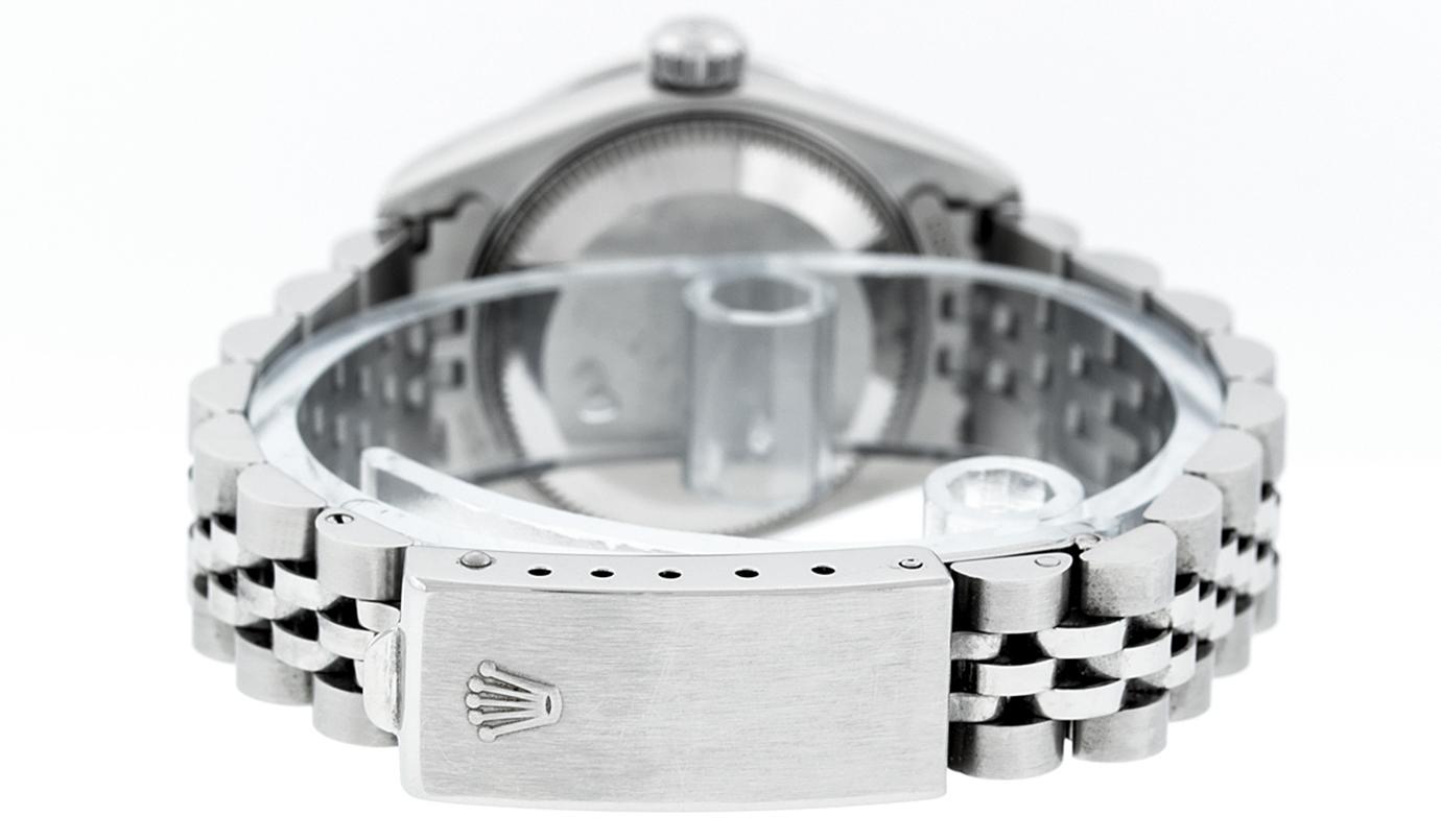 Rolex Women's Datejust Watch Steel / 18 Karat White Gold Blue Diamond Dial 2