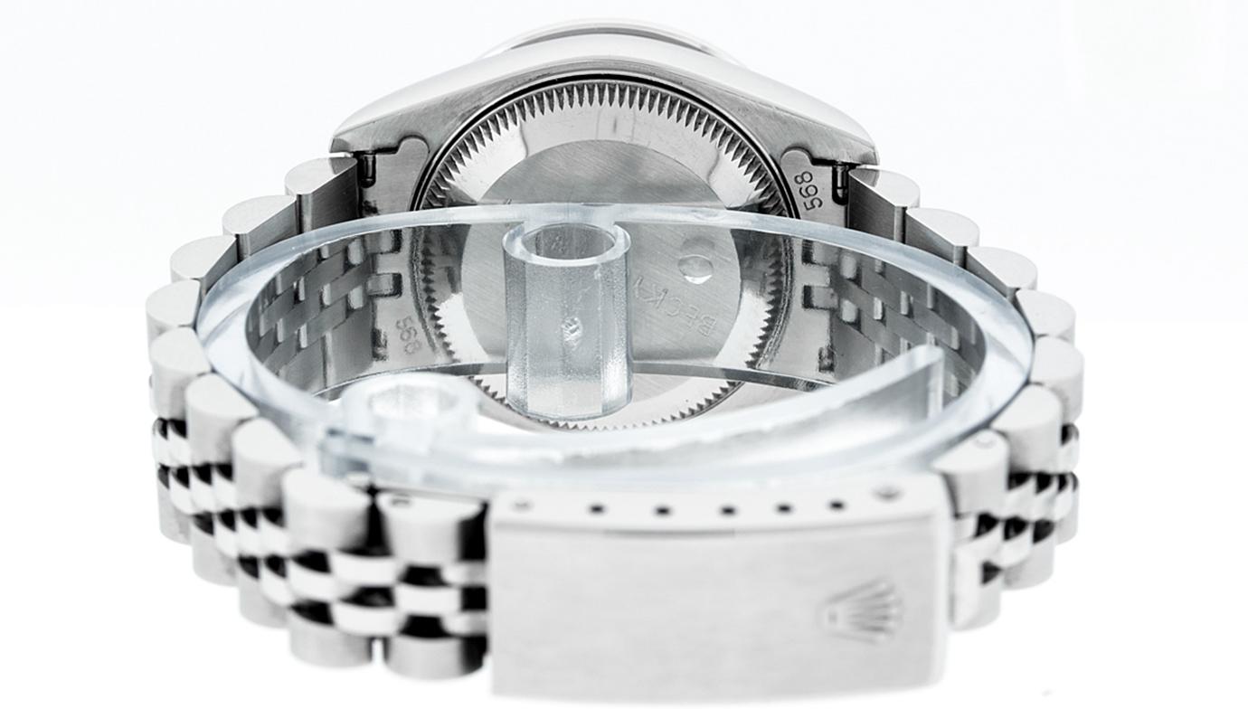 Rolex Women's Datejust Watch Steel / 18 Karat White Gold Blue Diamond Dial 3