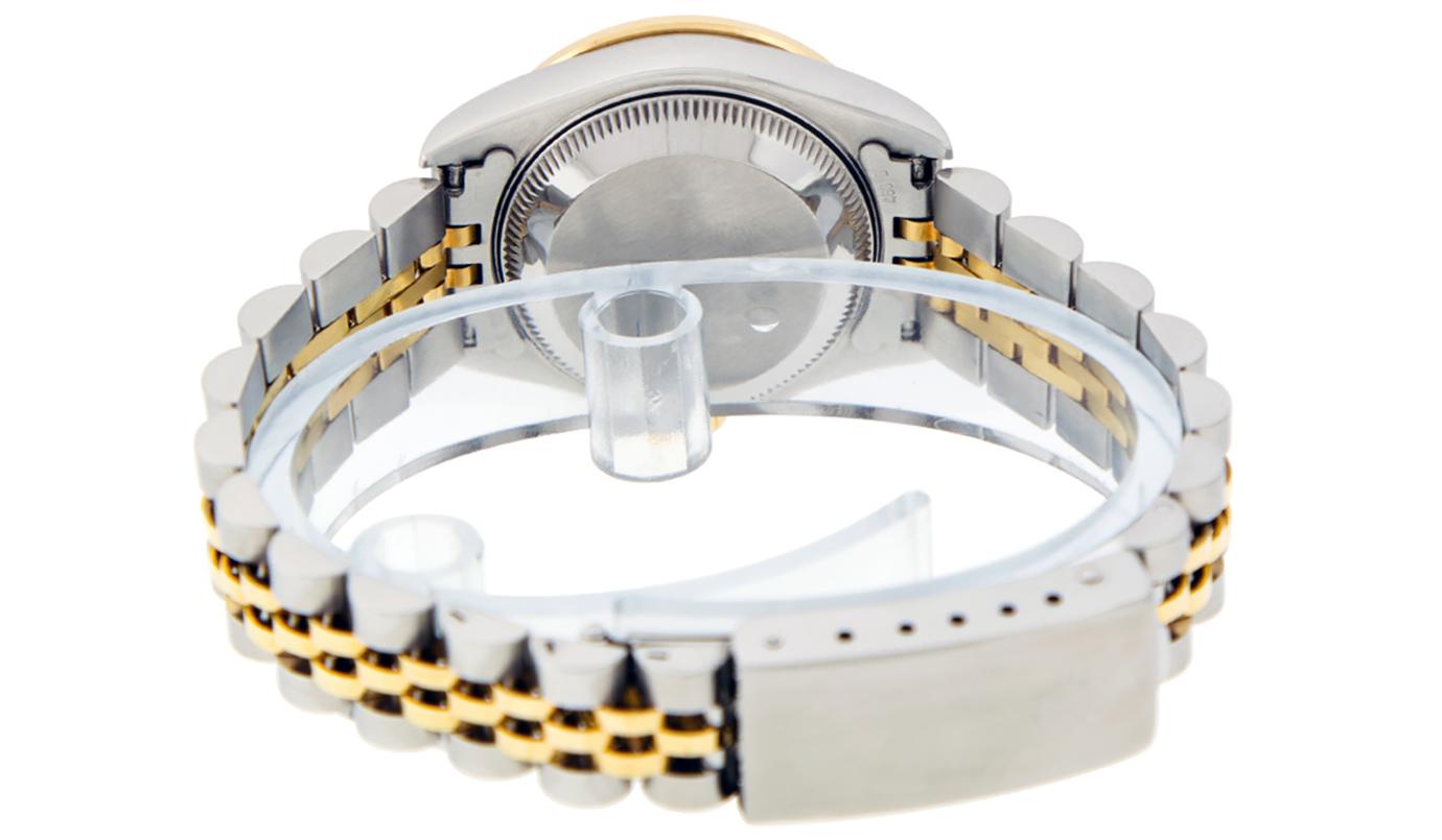 Rolex Women's Datejust Watch Steel / 18K Yellow Gold Champagne Diamond Dial Ruby 1