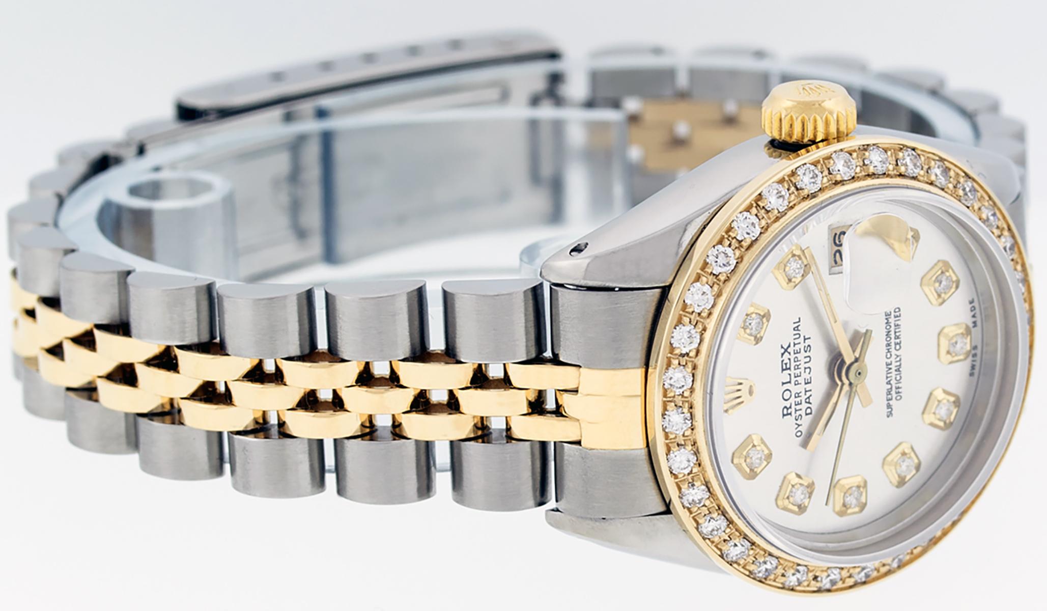 gold and silver rolex womens