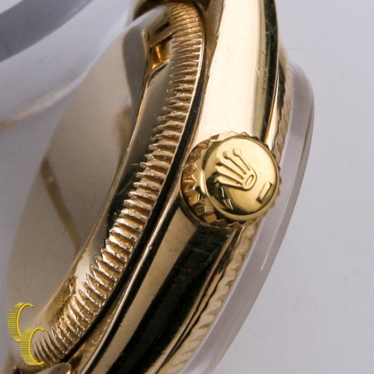 Rolex Womens Oyster Perpetual DateJust 6517 18k Yellow Gold w/ Jubilee Band In Good Condition In Sherman Oaks, CA