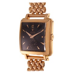 Vintage Rolex Wrist Watch Perpetual Super Precision Ref. 4645 Rose Gold with Bracelet