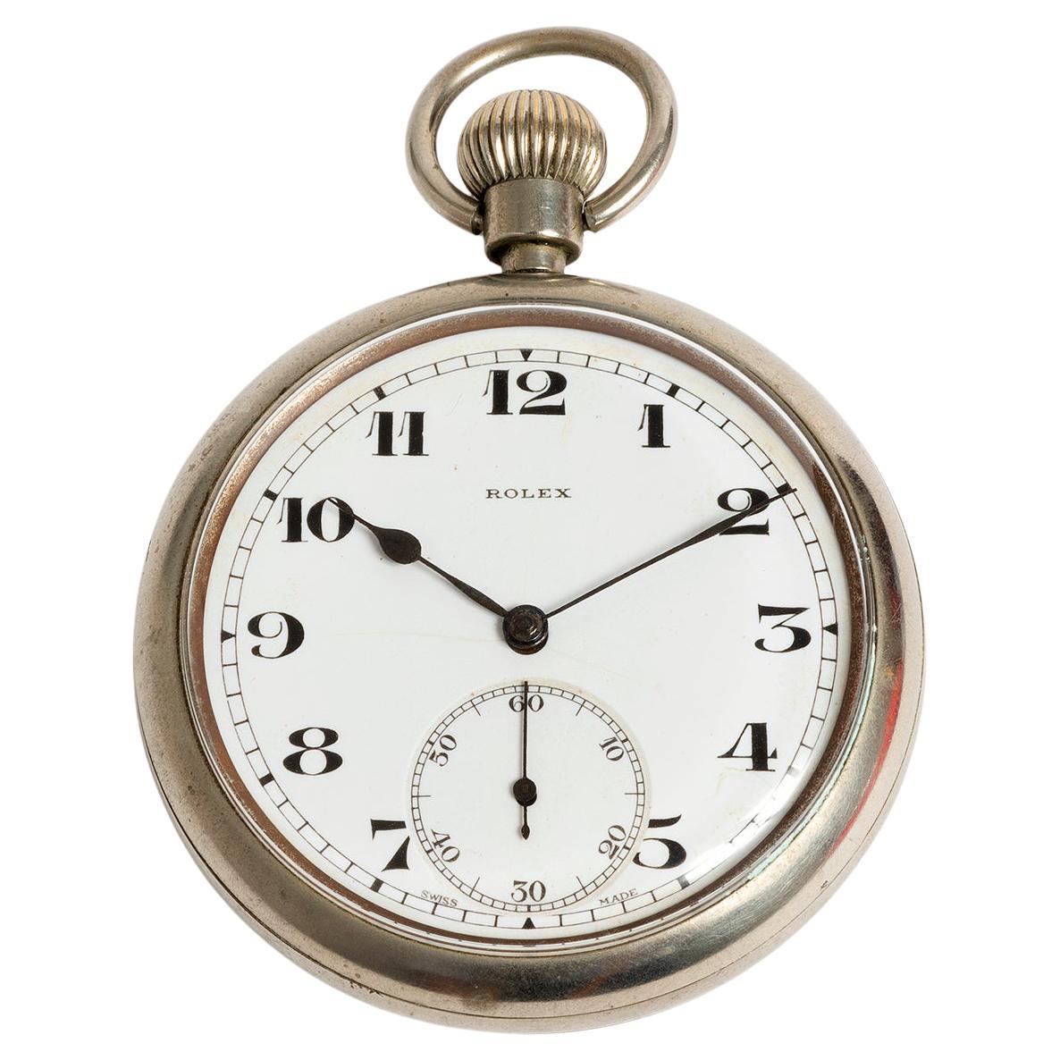 Rolex WW2 Military Pocket Watch, Rare Circa 1942, Superb Collectable