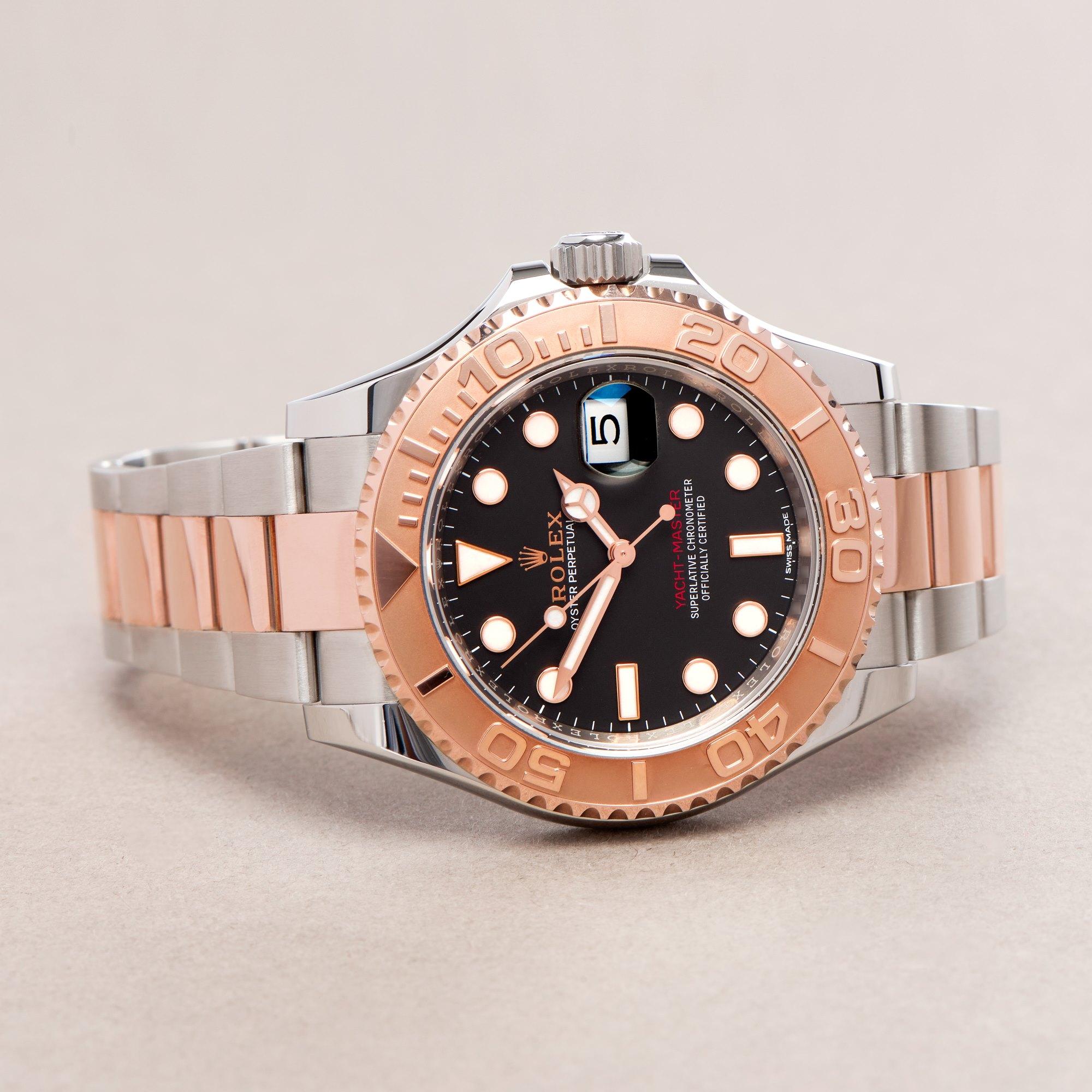 Men's Rolex Yacht-Master 0 116621 Men Rose Gold & Stainless Steel 0 Watch