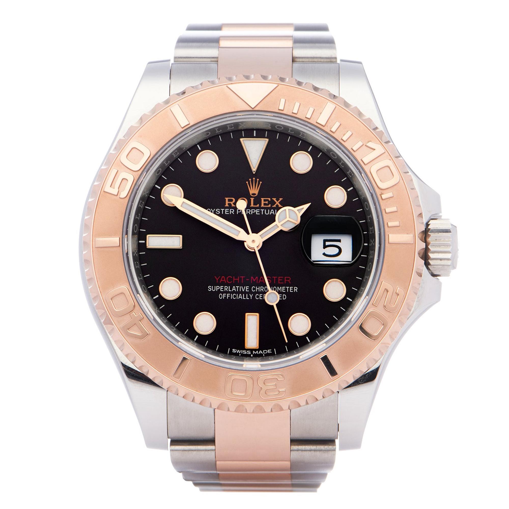Rolex Yacht-Master 0 116621 Men Rose Gold & Stainless Steel 0 Watch