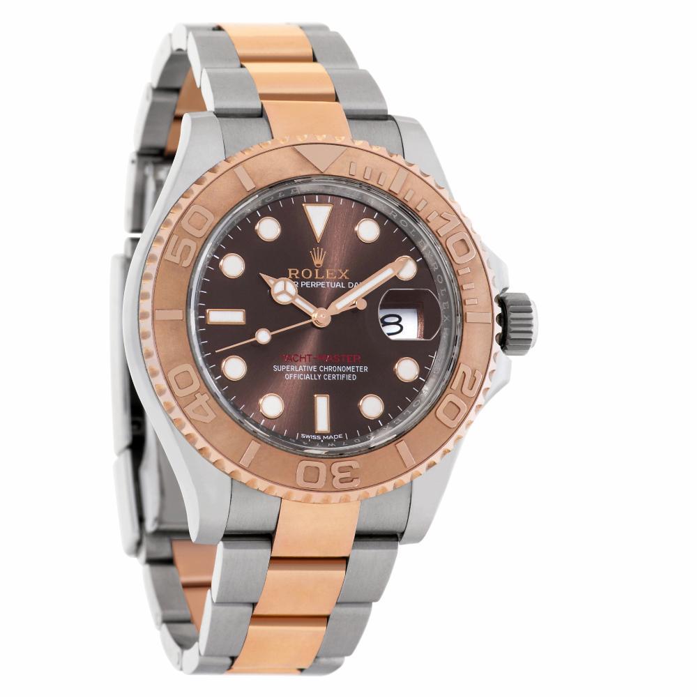 Rolex Yacht-Master 116621 18 Karat and Steel Auto Watch In Excellent Condition For Sale In Miami, FL