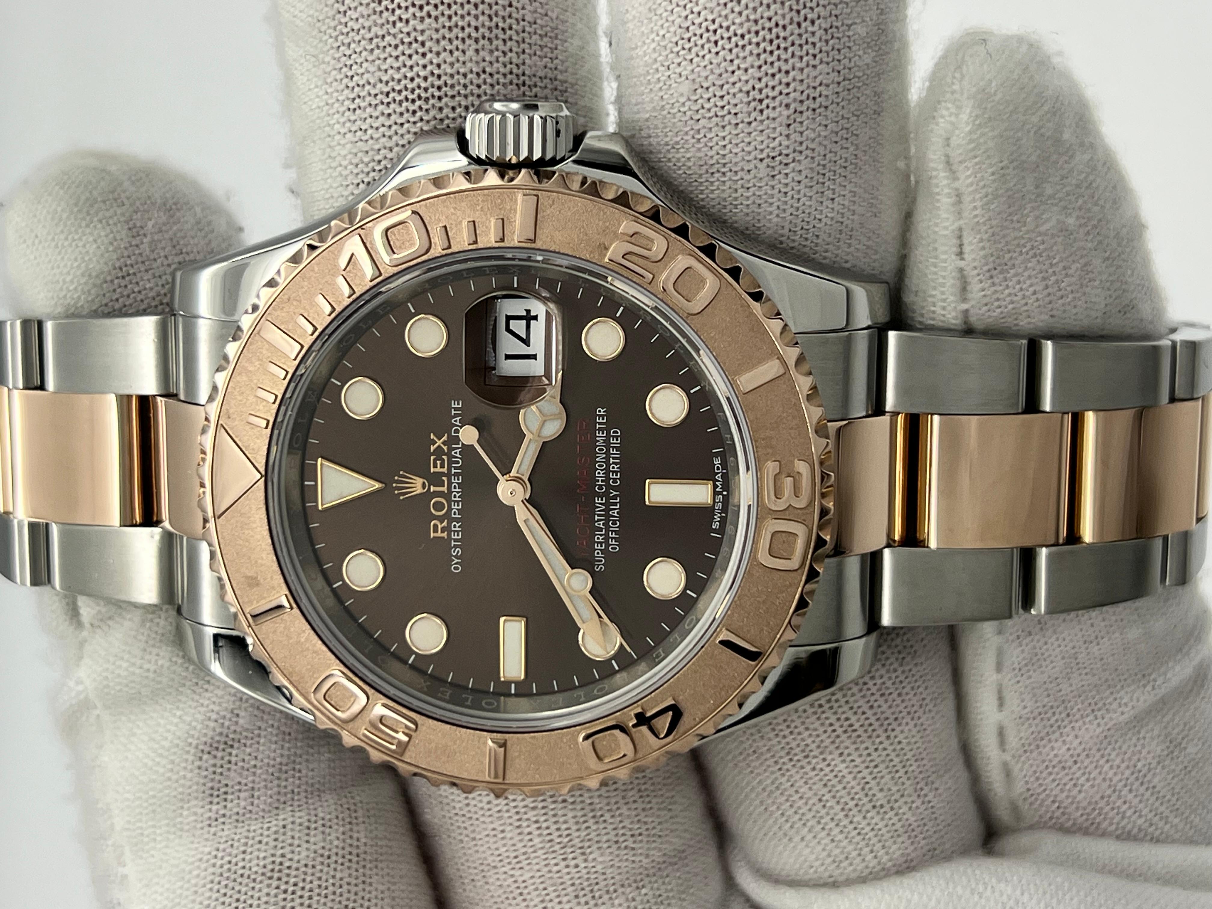 Rolex Yacht Master 116621 40mm Chocolate Dial 18K Rose Gold Steel Box Paper 2018 2