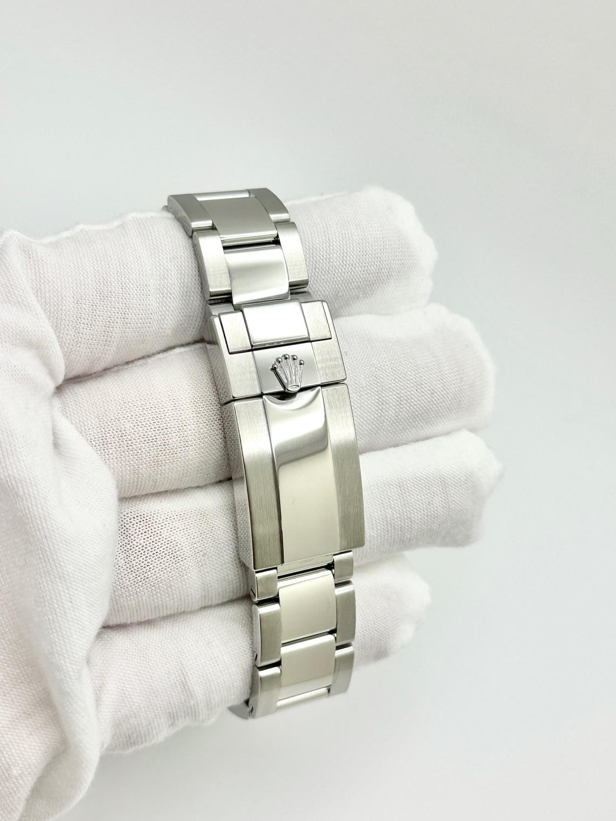 Rolex Yacht Master 116622 40mm Rhodium Zifferblatt Platin Edelstahl Box Papier im Angebot 1