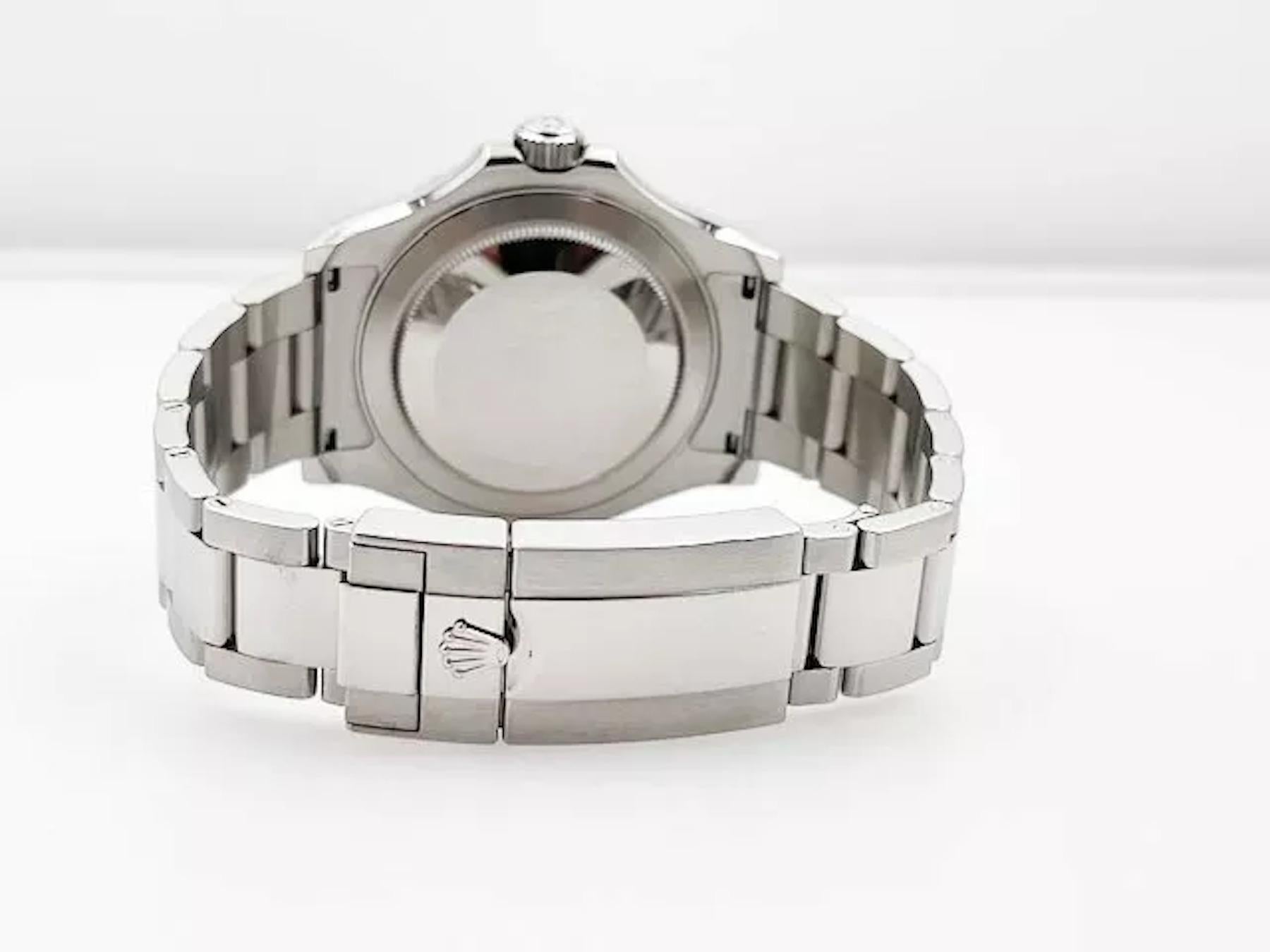 Rolex Yacht Master 116622 40mm Quadrante rodio Acciaio Platino Scatola Carta 2018 in vendita 1