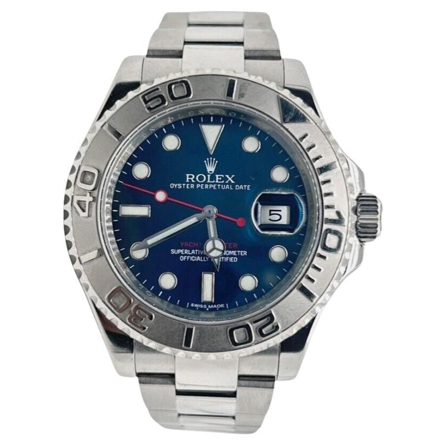 Rolex Yacht- Master 116622 Blue Dial Steel Watch For Sale