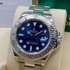 Rolex Yacht-Master 116622 Steel 40mm Blue Dial Automatic Watch Box Papers