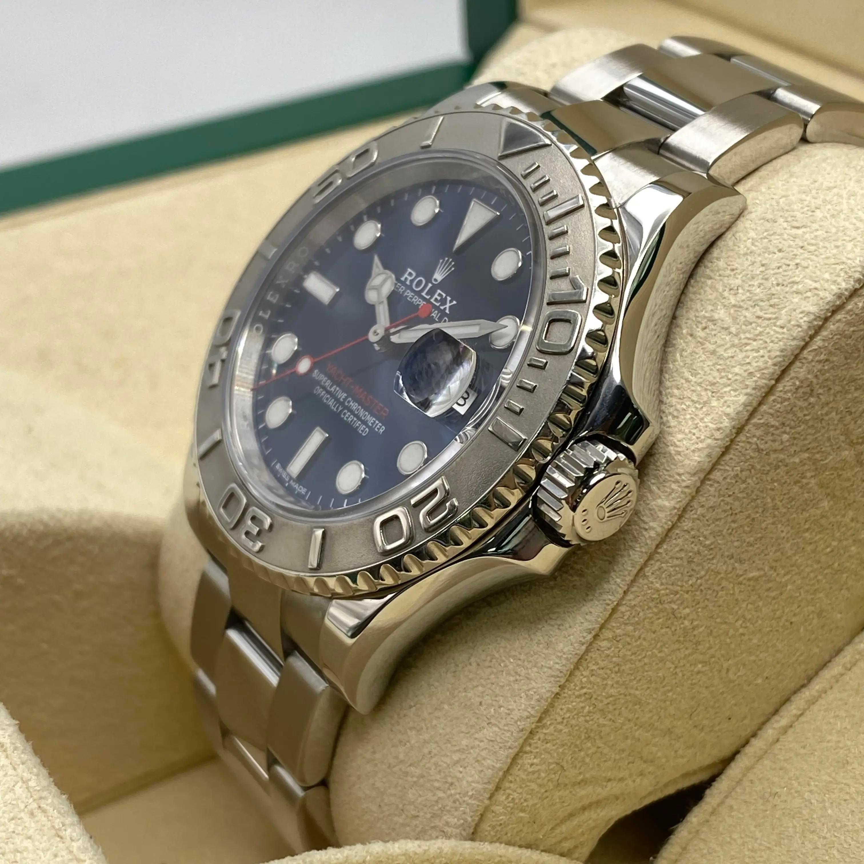 De los hombres Rolex Yacht-Master 116622 Acero 40mm Esfera Azul Reloj Automático Caja Papeles en venta