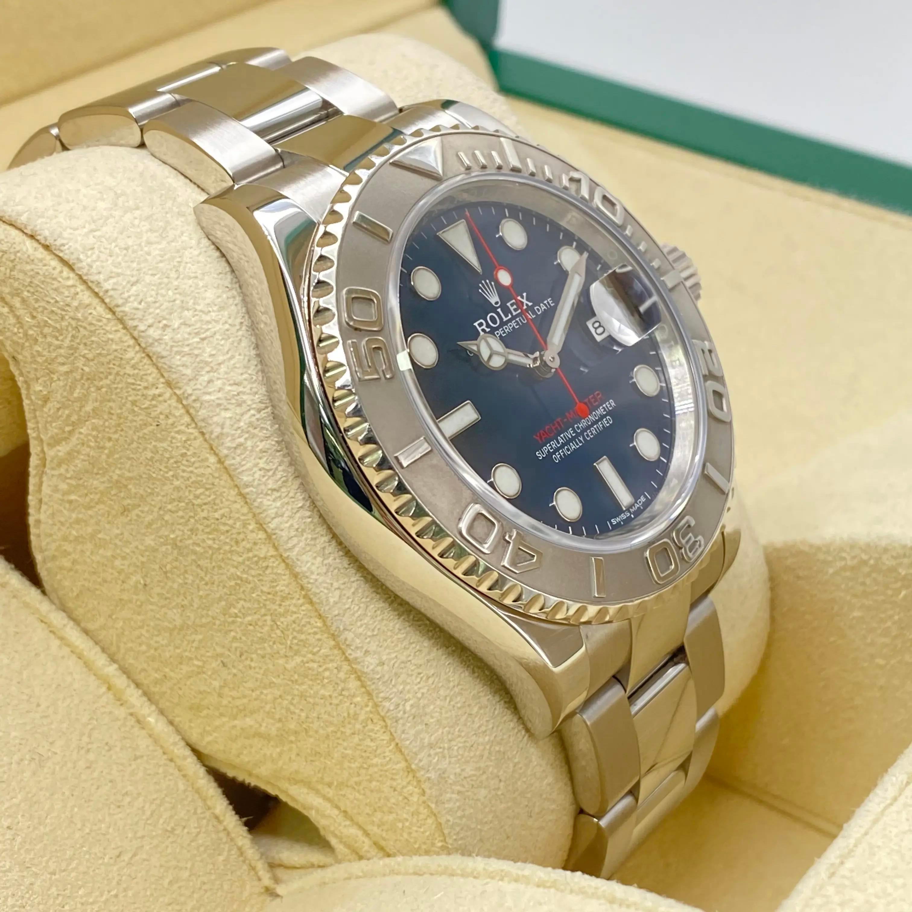 Rolex Yacht-Master 116622 Acero 40mm Esfera Azul Reloj Automático Caja Papeles en venta 1