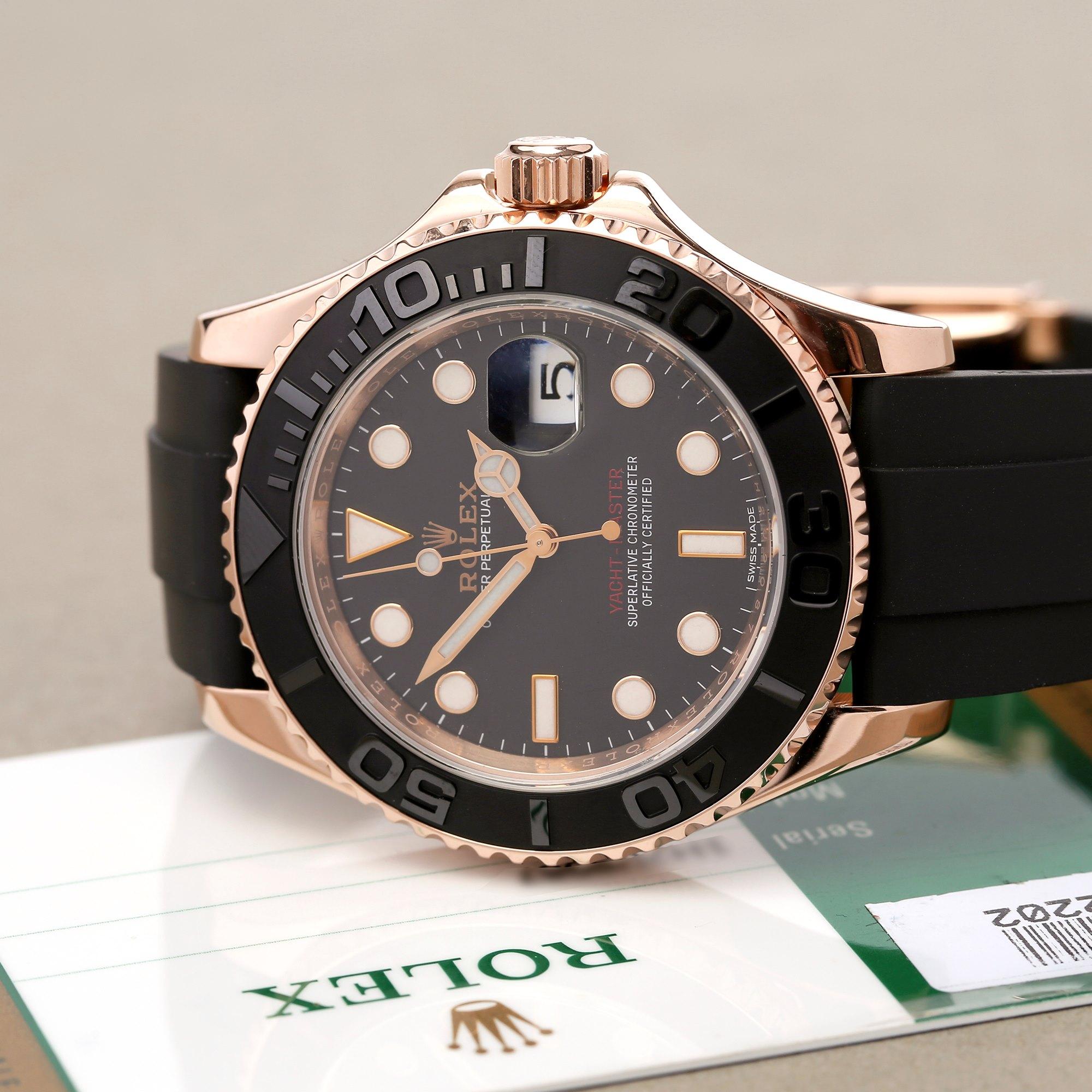 Rolex Yacht-Master 116655 Men's Rose Gold Watch 6