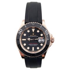 Rolex Yacht Master 116655 Oysterflex Negro Oro rosa 18K Caja Papel 2018