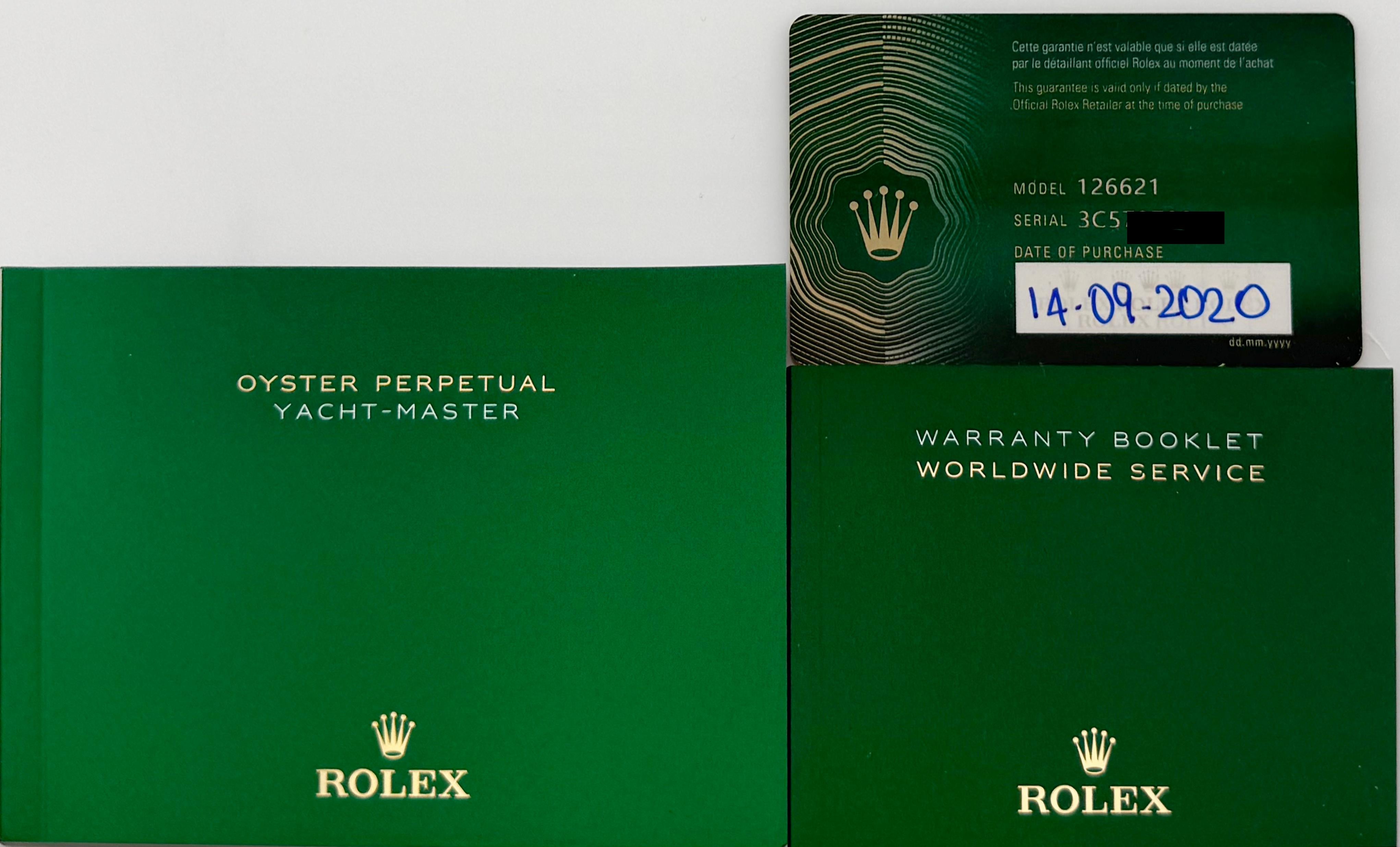 Rolex Yacht Master 126621 40mm Quadrante Cioccolato 18K Oro Rosa Acciaio Scatola 2020 in vendita 6