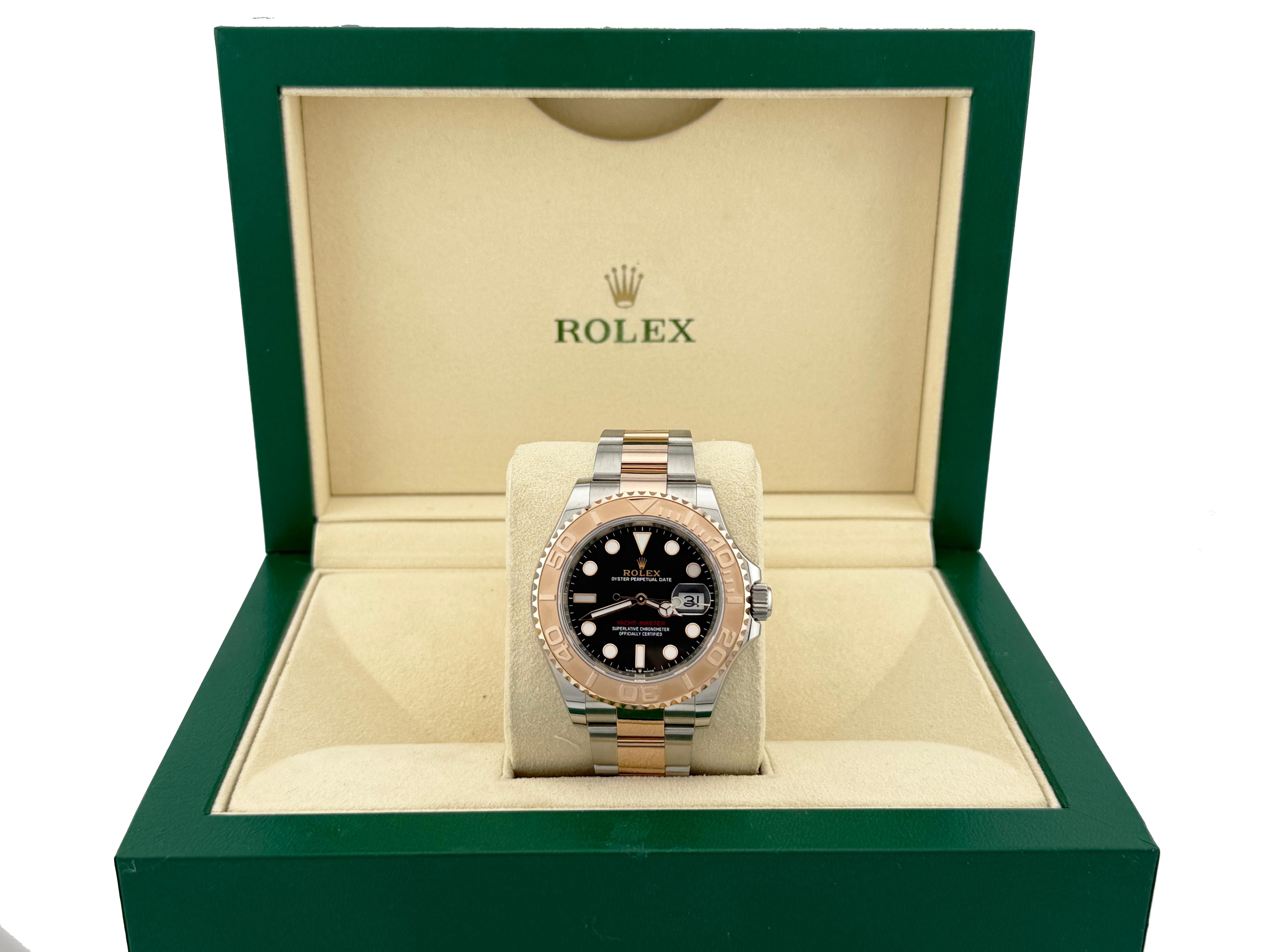Uomo Rolex Yacht Master 126621 40mm Quadrante Cioccolato 18K Oro Rosa Acciaio Scatola 2020 in vendita