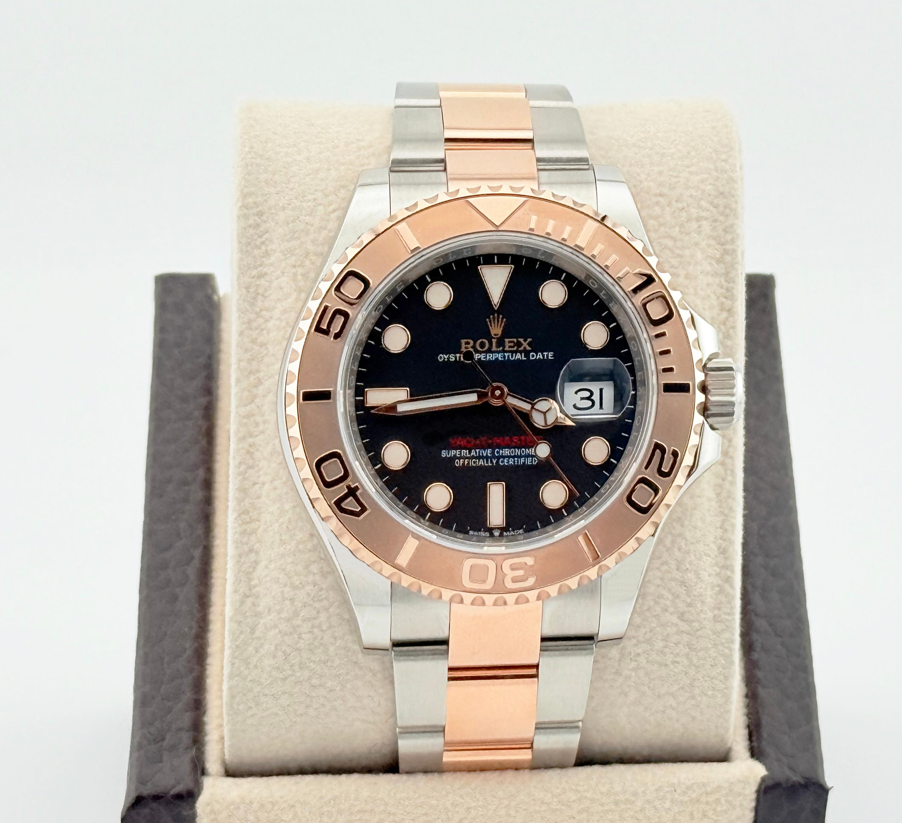 Rolex Yacht Master 126621 40mm Quadrante Cioccolato 18K Oro Rosa Acciaio Scatola 2020 in vendita 1
