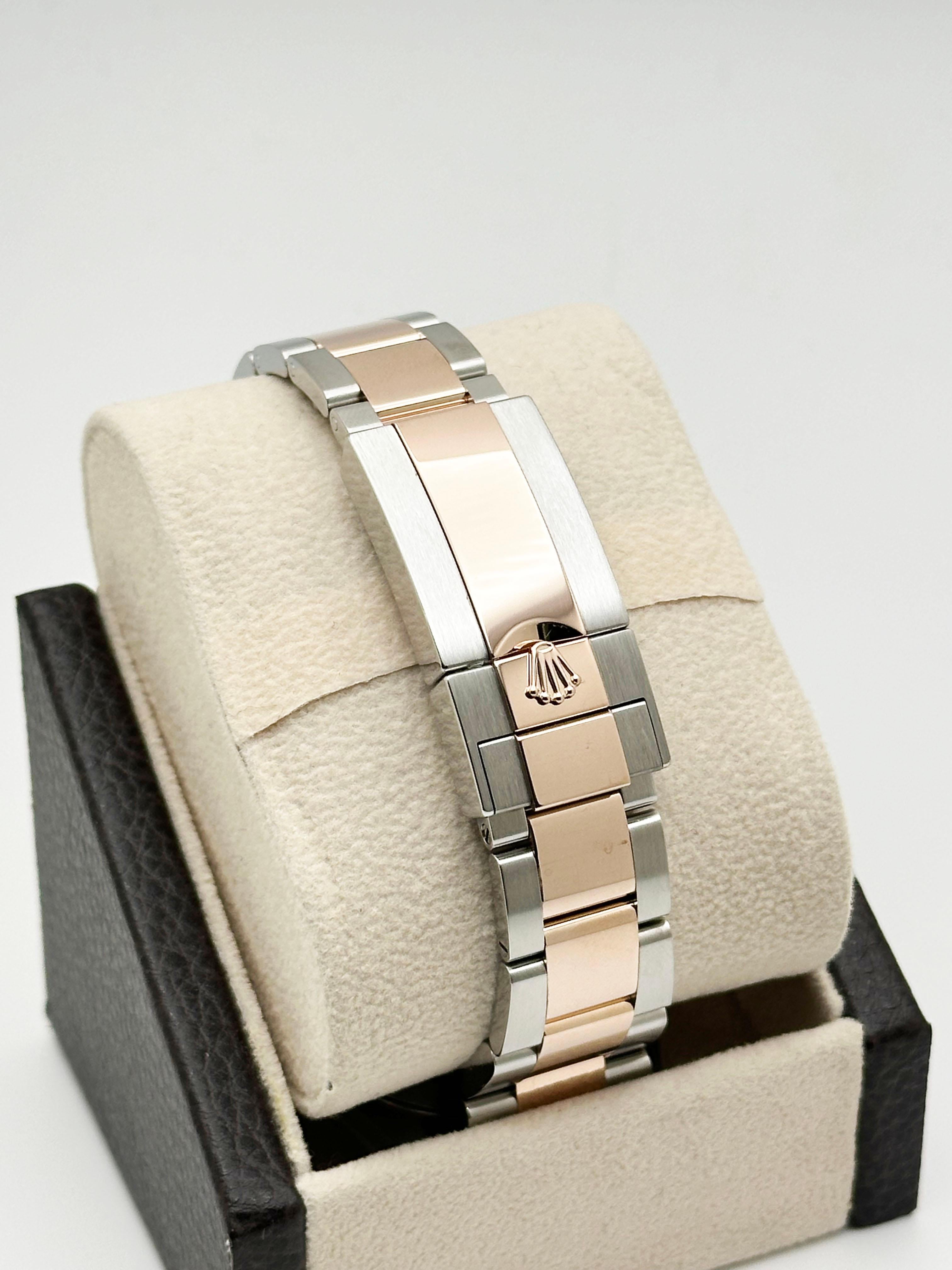 Rolex Yacht Master 126621 40 mm cadran chocolat or rose 18 carats Boîte en acier et papier 2022 2