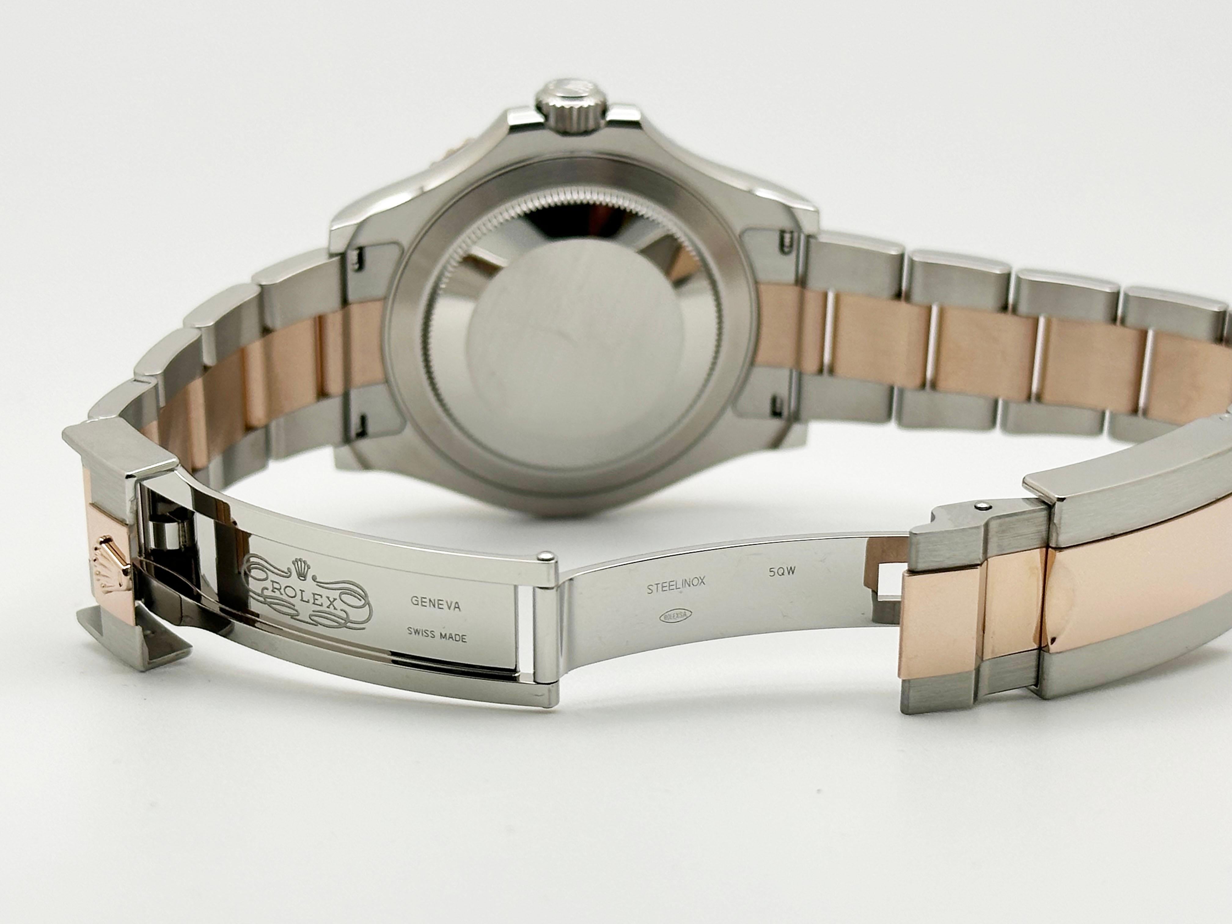 Rolex Yacht Master 126621 40 mm cadran chocolat or rose 18 carats Boîte en acier et papier 2022 3