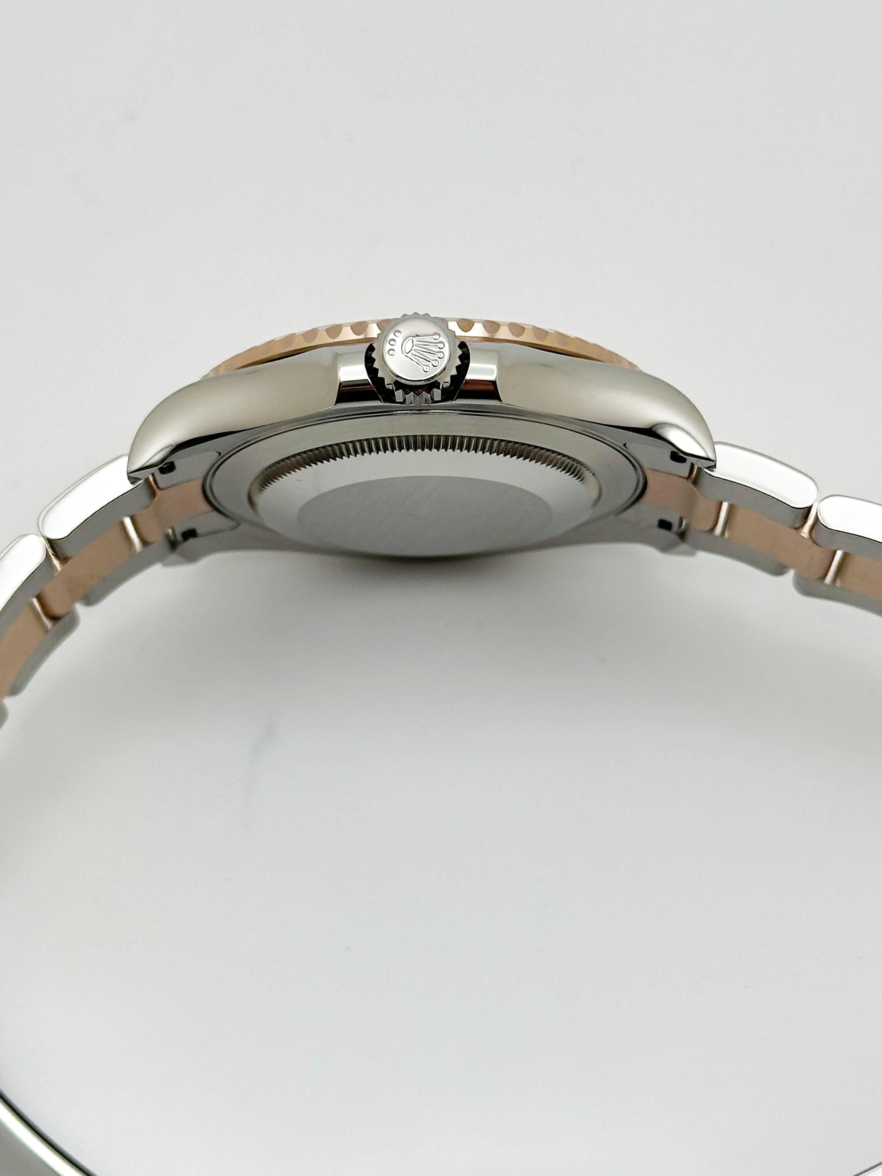 Rolex Yacht Master 126621 40 mm cadran chocolat or rose 18 carats Boîte en acier et papier 2022 4