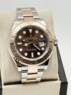 Rolex Yacht Master 126621 40mm Schokoladen Zifferblatt 18K Roségold Stahl Box Papier 2022