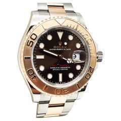 Used Rolex Yacht Master 126621 Chocolate Dial 18K Rose Gold Stainless Box Paper 2021