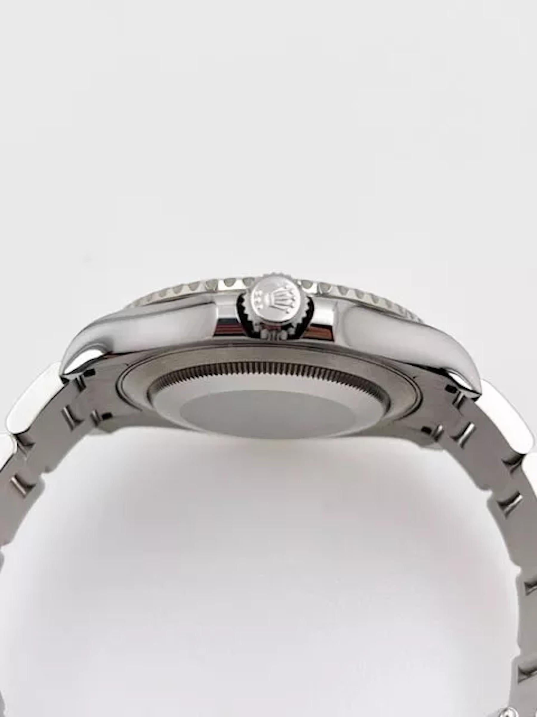 Rolex Yacht Master 126622 40mm Rhodium Zifferblatt Platin Stahl Box Papier 2021 im Angebot 3
