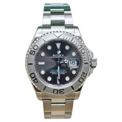 Rolex Yacht Master 126622 40mm Slate Rhodium Dial Platinum Bezel Steel Box Paper
