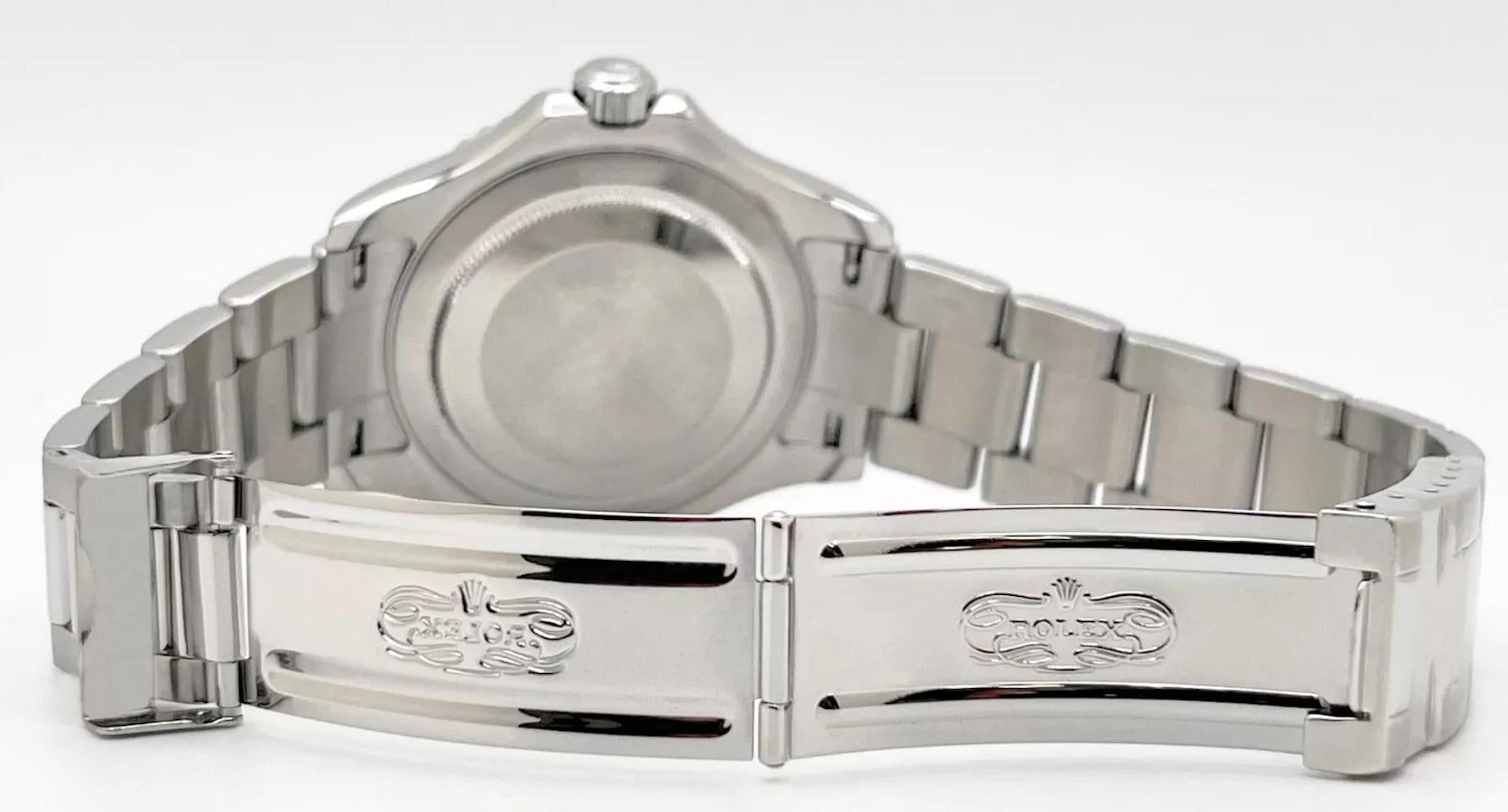 Men's Rolex Yacht Master 16622 40mm Platinum Bezel Stainless Steel