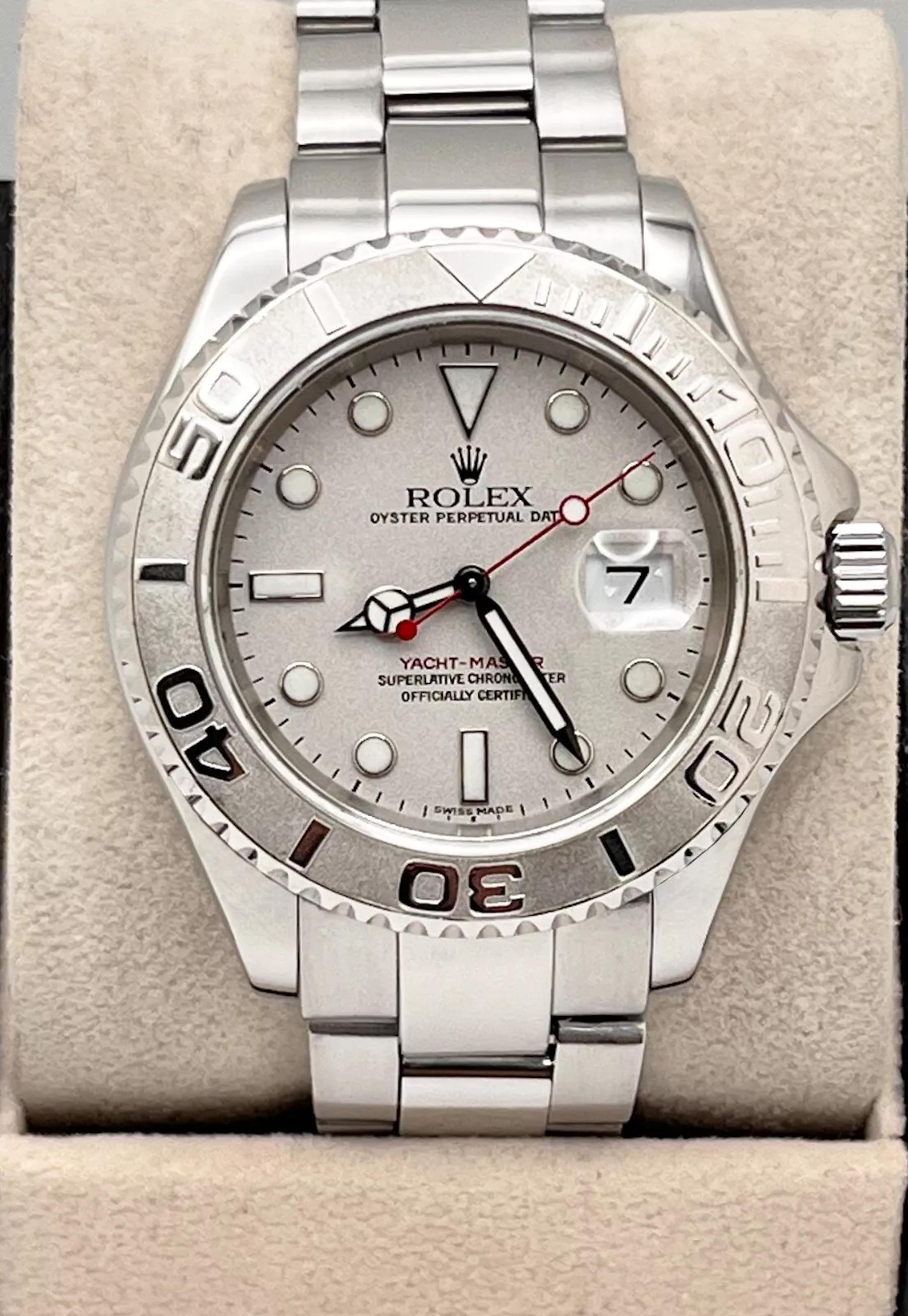 Rolex Yacht Master 16622 40mm Platinum Bezel Stainless Steel 3
