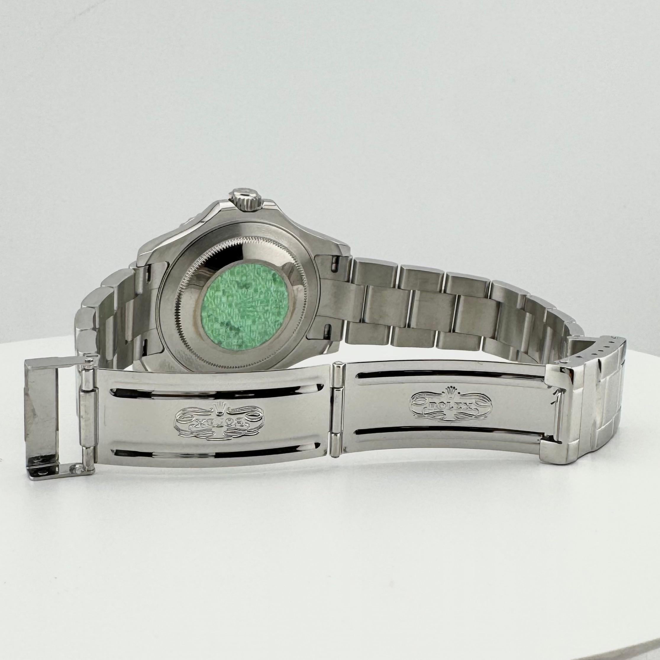 Rolex Yacht Master 16622 40mm Quadrante Platino Acciaio Inox Scatola Libretti in vendita 1
