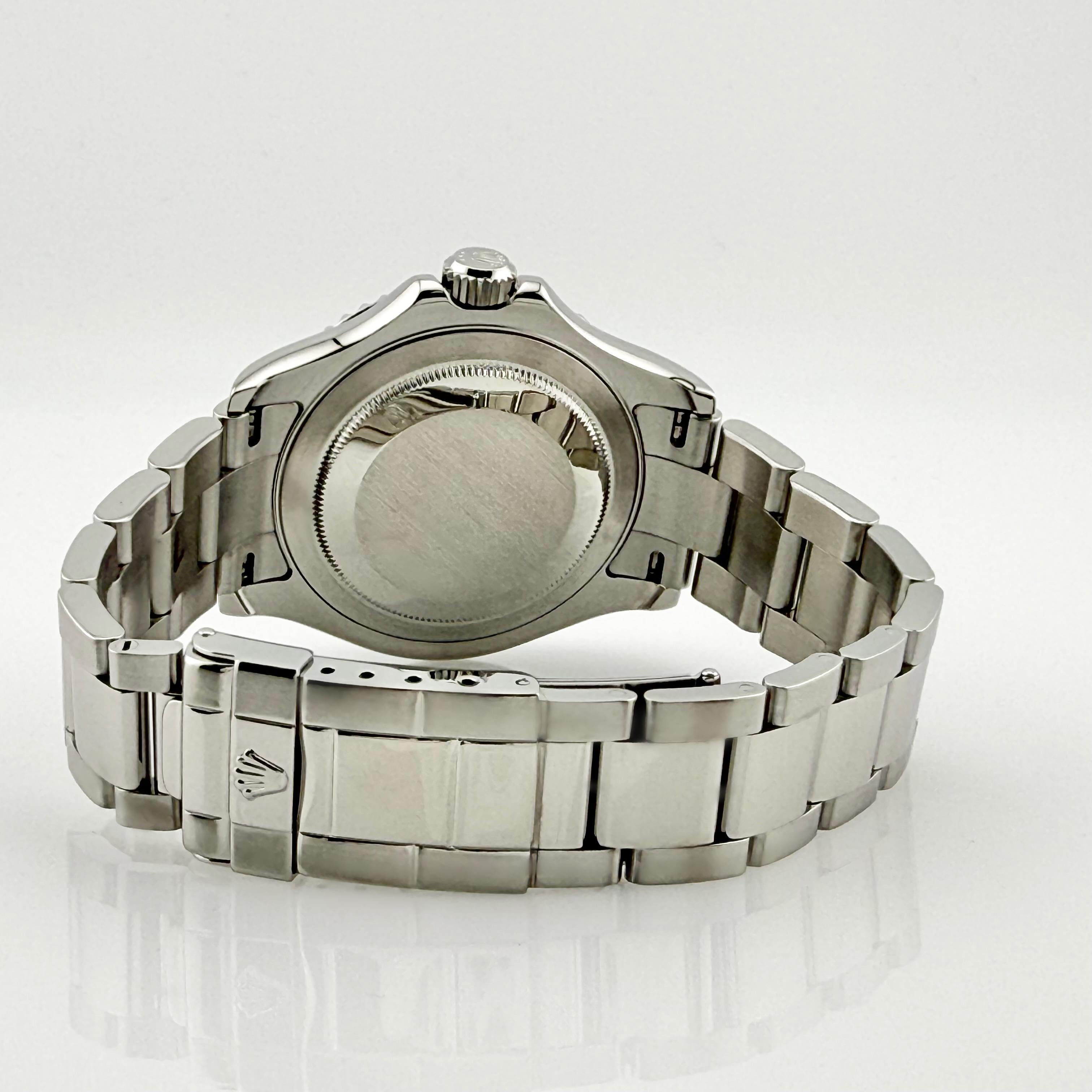 Rolex Yacht Master 16622 40mm Platin Zifferblatt Edelstahl Box Papiere im Angebot 5