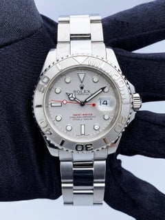 Rolex Yacht Master 16622 Platinum Bezel Watch Box Papers