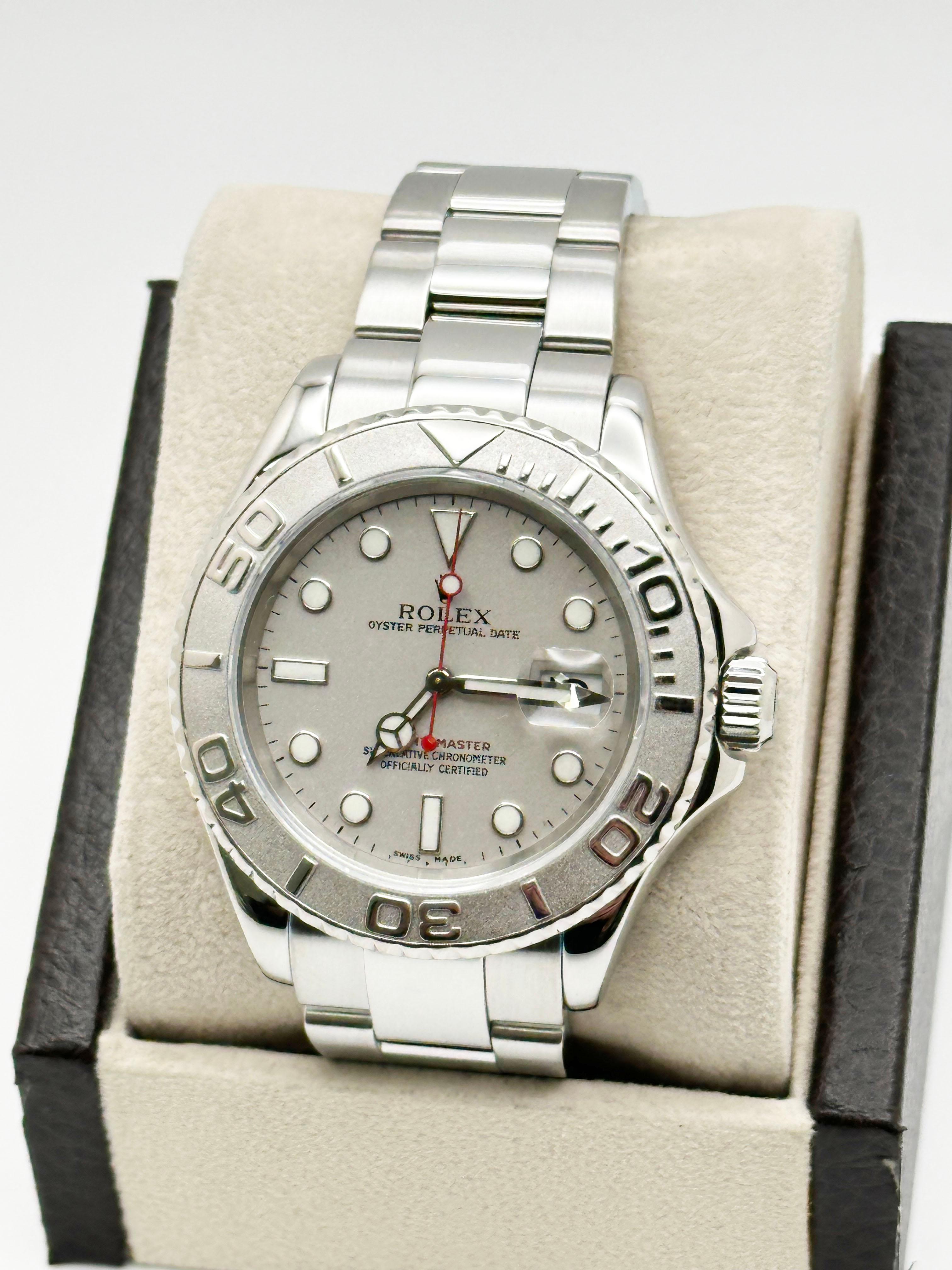 Men's Rolex Yacht Master 16622 Platinum Stainless Steel 40mm