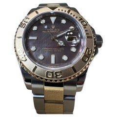 Used Rolex Yacht Master 16623 Tahitian MOP Dial 18K Gold Stainless Steel