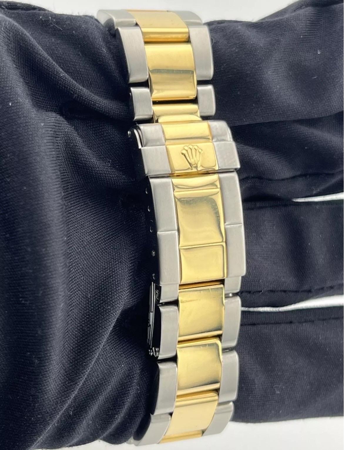 Rolex Yacht-Master 16623 zwei Ton Gelbgold Stahl Champagner Zifferblatt 40mm Uhr im Angebot 7