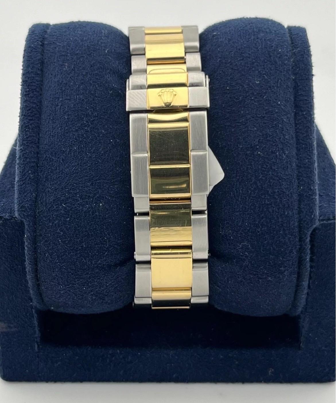 Rolex Yacht-Master 16623 zwei Ton Gelbgold Stahl Champagner Zifferblatt 40mm Uhr im Angebot 1