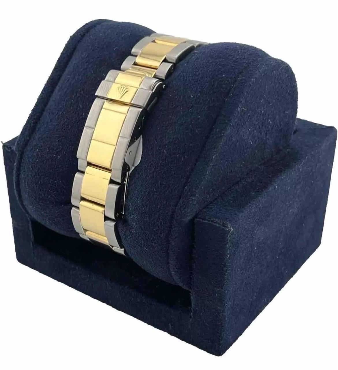 Rolex Yacht-Master 16623 zwei Ton Gelbgold Stahl Champagner Zifferblatt 40mm Uhr im Angebot 2