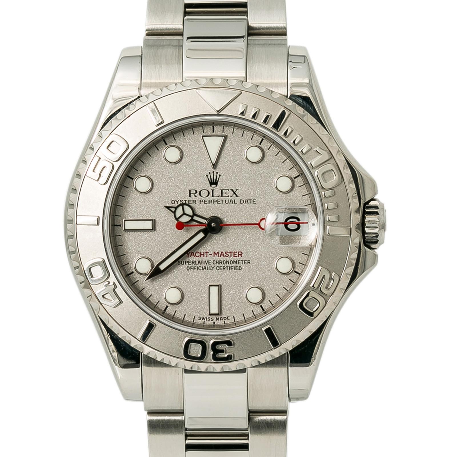 Men's Rolex Yacht-Master 168622, White Dial, Certified and Warranty For Sale